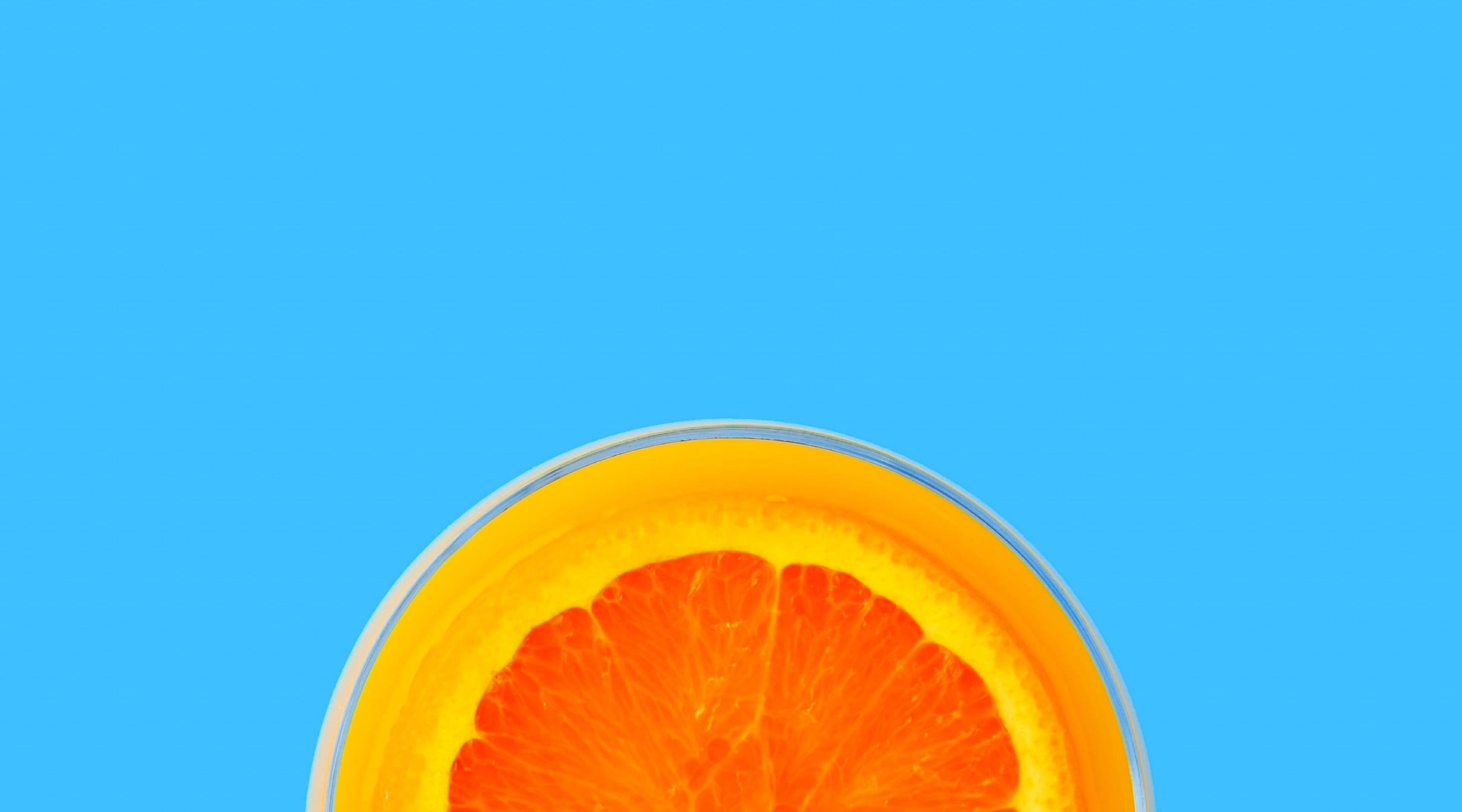 Orange header Desktop